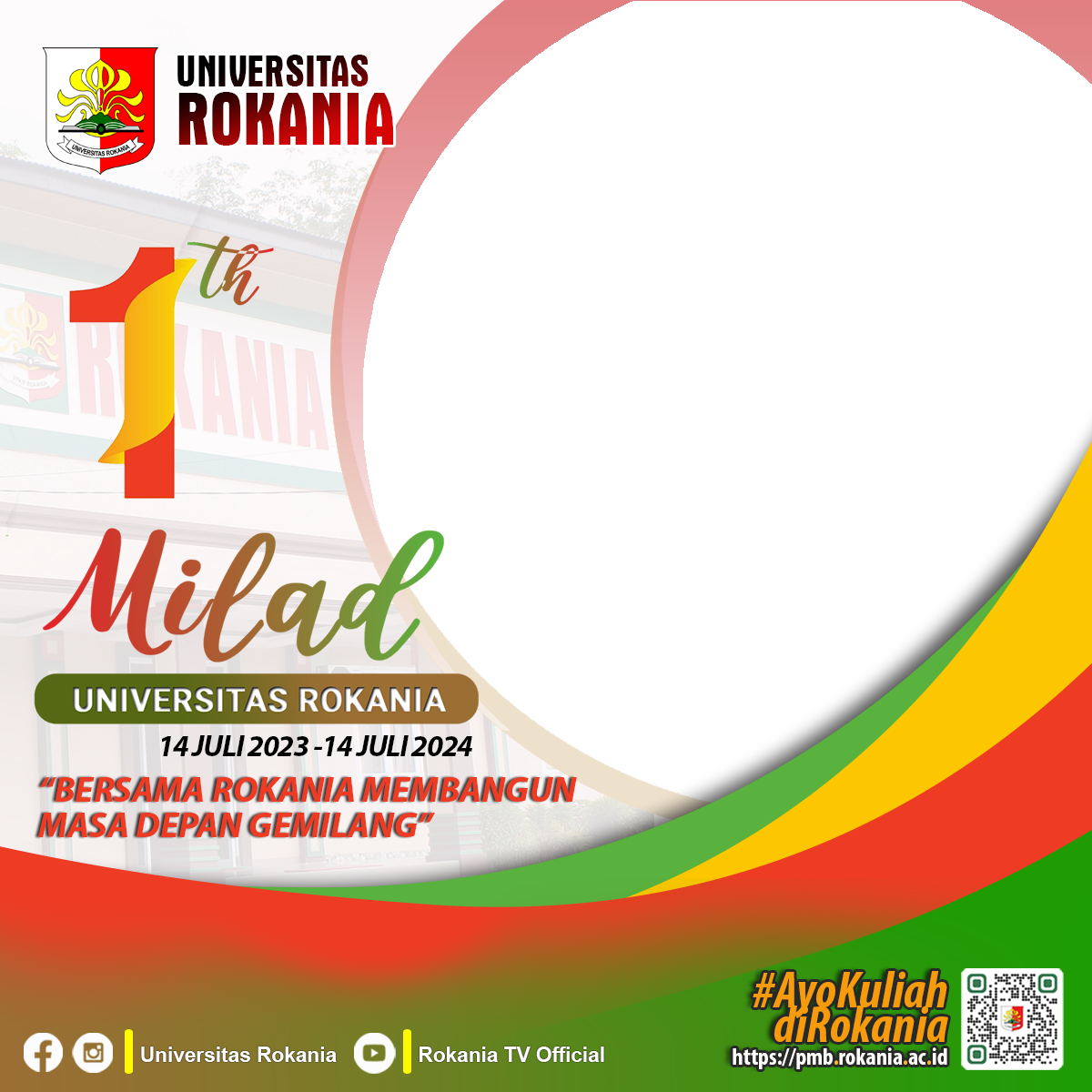 Twibon 1 th Milad Universitas Rokania