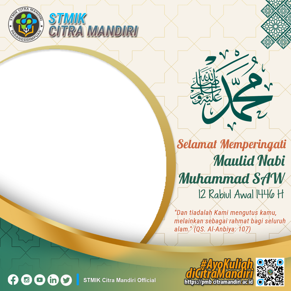 Maulid Nabi Muhammad SAW 1446 H || Citra Mandiri